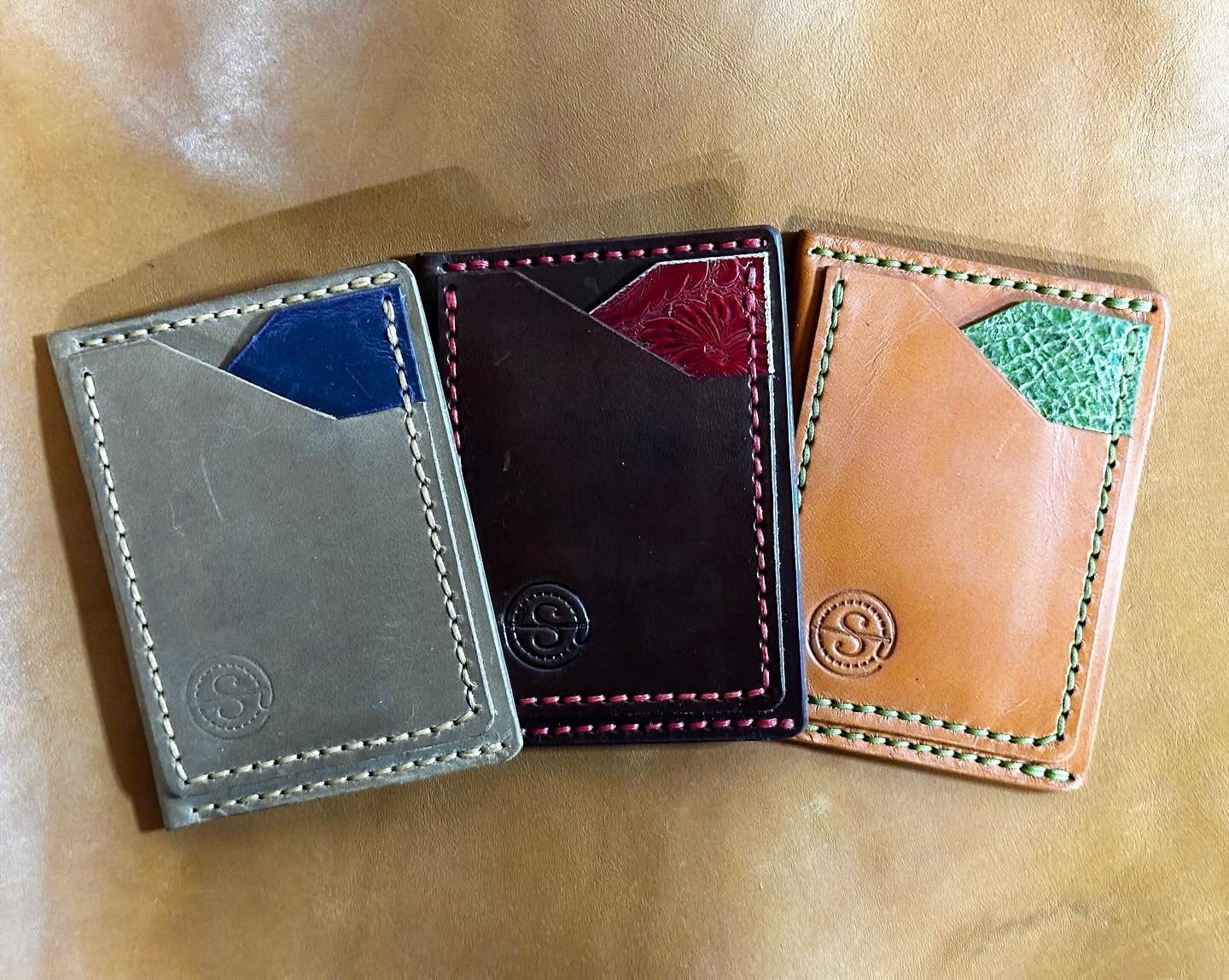 custom ordered Modern Rustic Card Wallets going out this week.