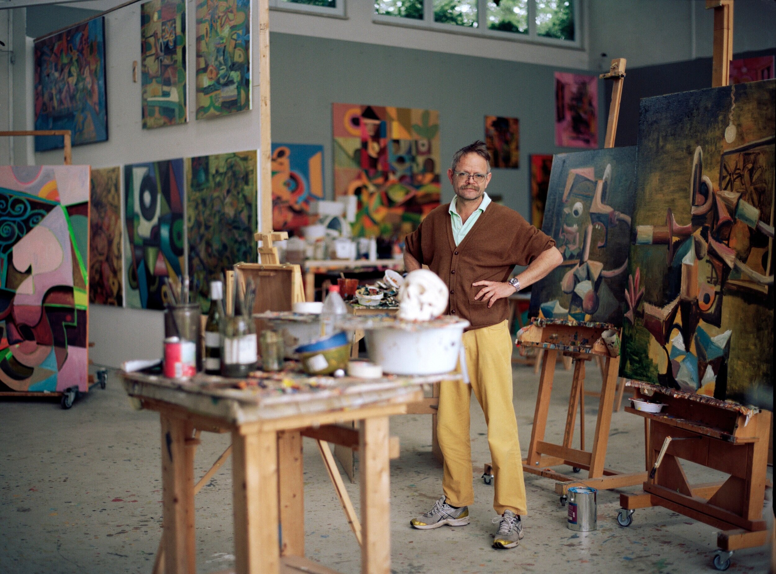  Anton Henning in his studio near Berlin 
