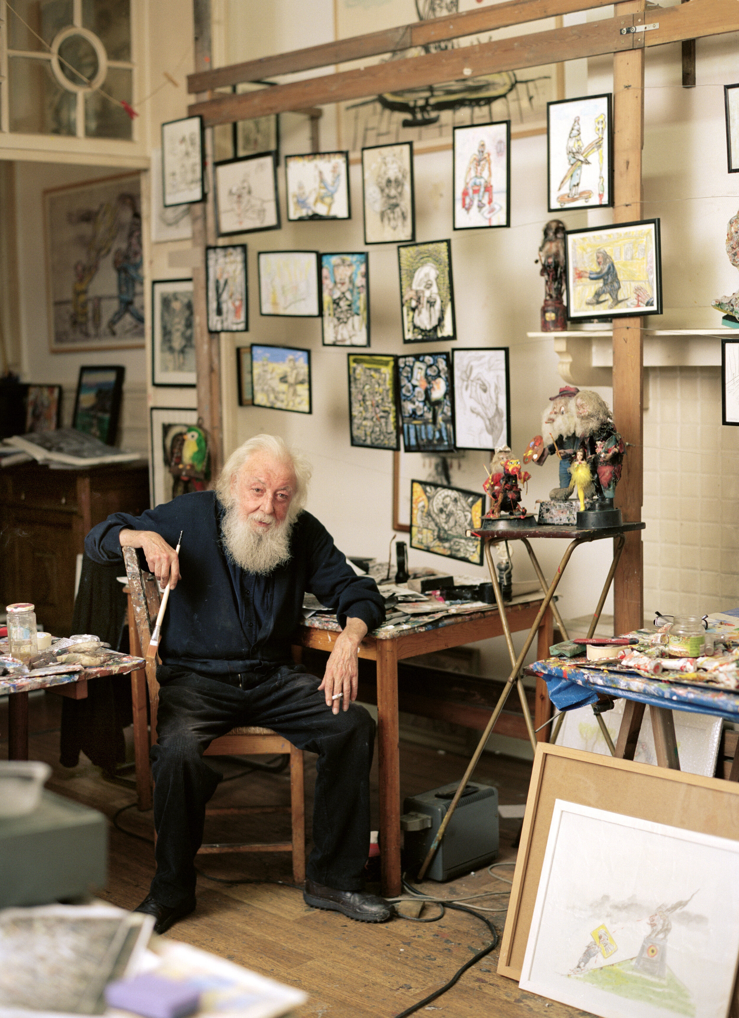  Fred Bervoets in his atelier 