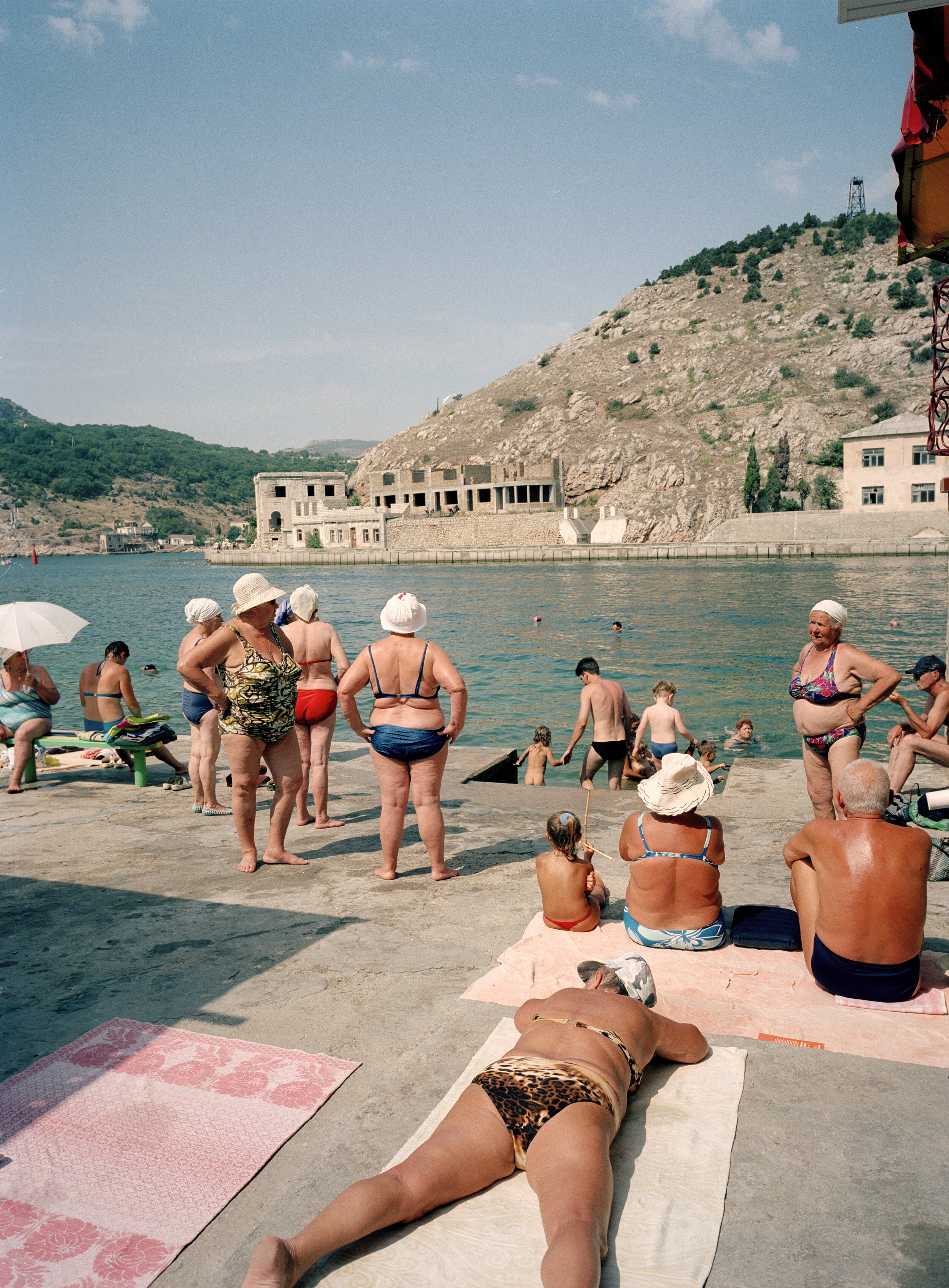  Sunbathers in Balaklava, Crimea 