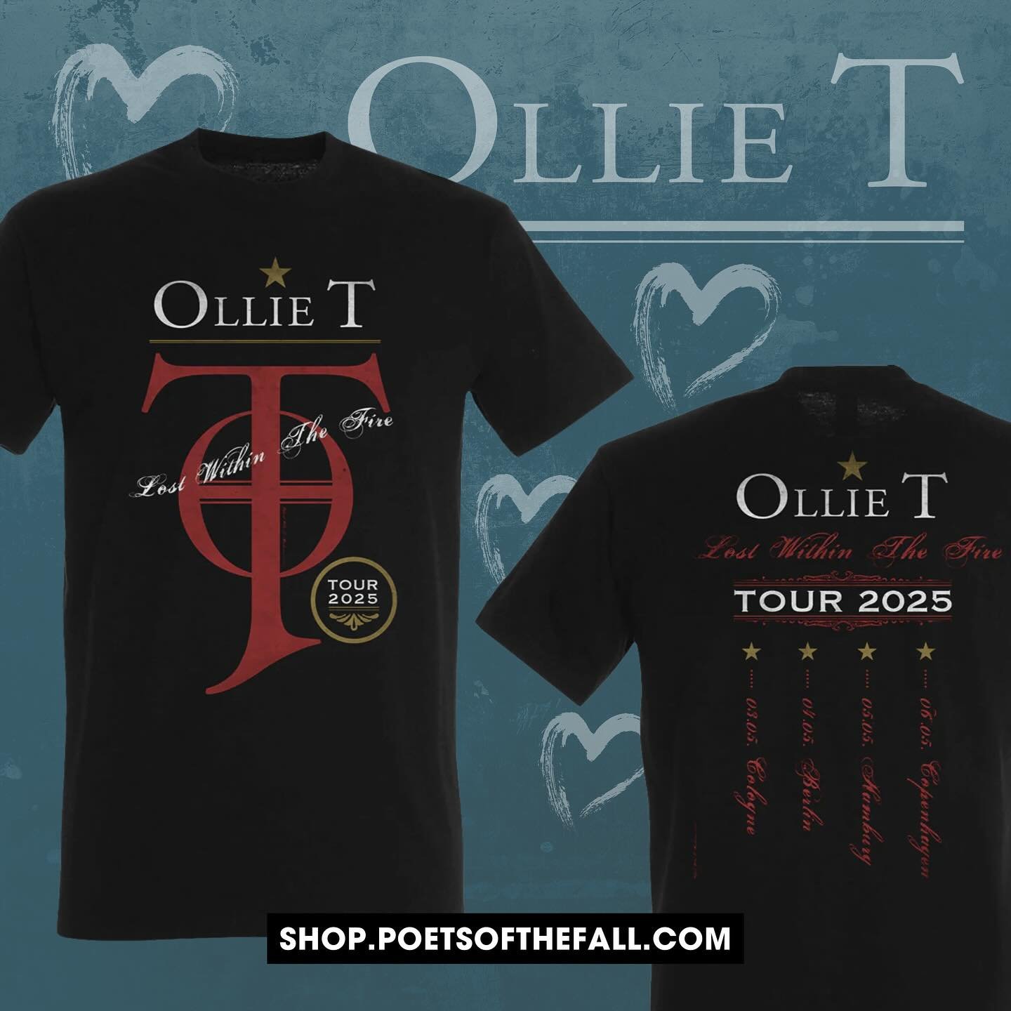 🔥 Lost within the fire, we rise again... 🔥

AVAILABLE NOW: Ollie T - Lost Within the Fire Tour 2025 T-Shirt!

This tribute to Ollie T&rsquo;s mad guitar skills, passion for music &amp; the fantastic live memories is now available in our webshop: sh