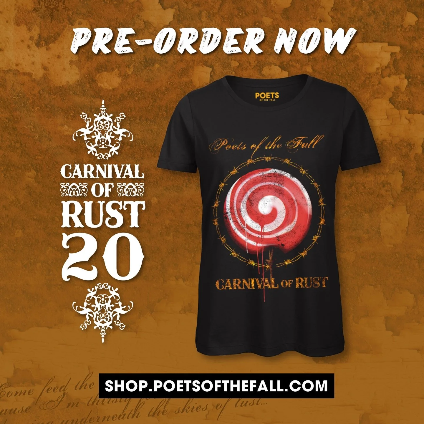 Twenty years ago, 𝑪𝒂𝒓𝒏𝒊𝒗𝒂𝒍 𝒐𝒇 𝑹𝒖𝒔𝒕 began its journey. Now, the story continues. 🎪

ICYMI: To celebrate the 20th anniversary, we&rsquo;re releasing a special vinyl edition of the album featuring a previously unreleased track 𝑩𝒍𝒂𝒄𝒌 