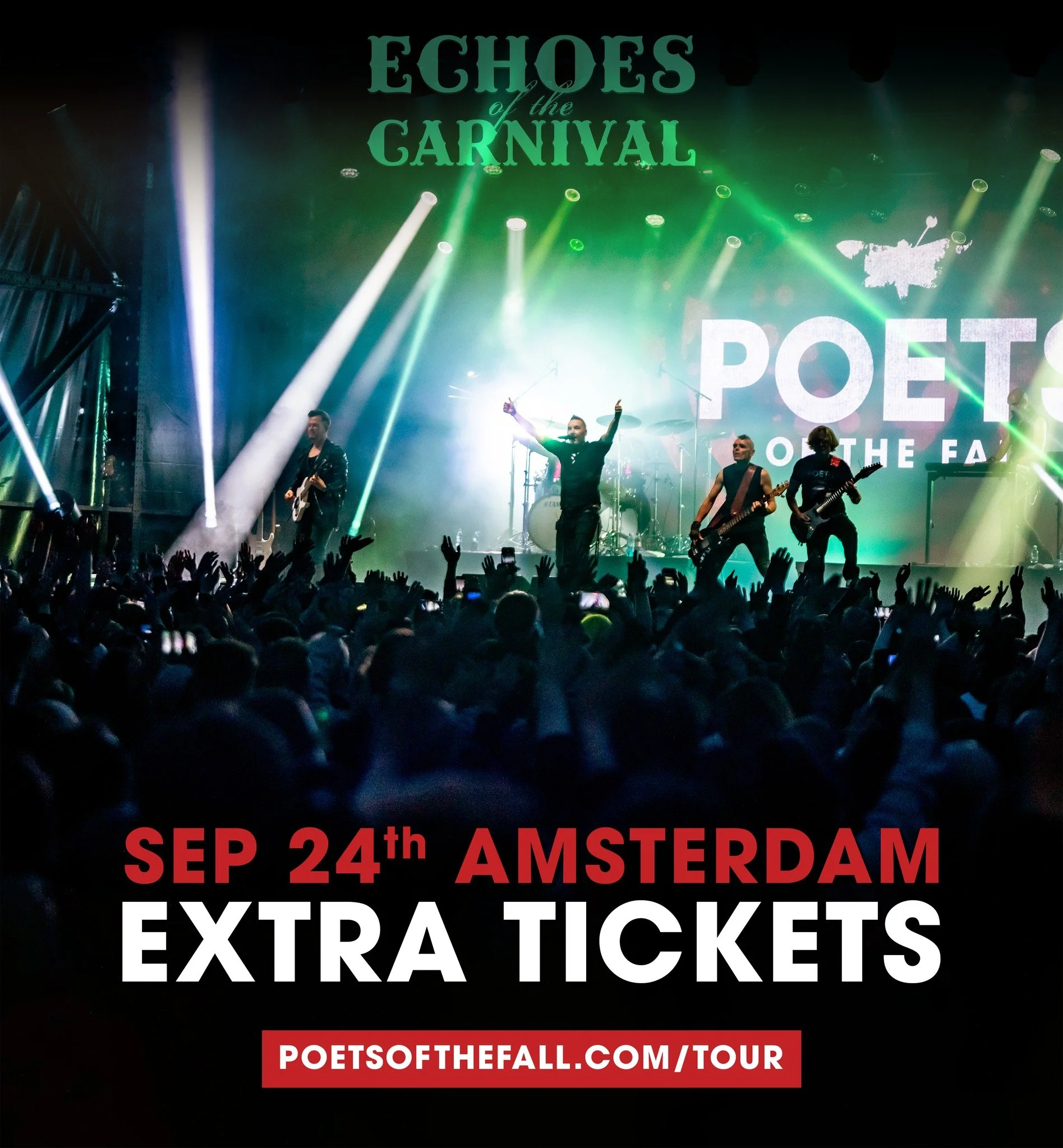 Amsterdam! 🇳🇱 Melkweg just released 50 EXTRA TICKETS to our sold out show on Sep 24, so here&rsquo;s your second chance - but hurry up! 

➡️ poetsofthefall.com/tour