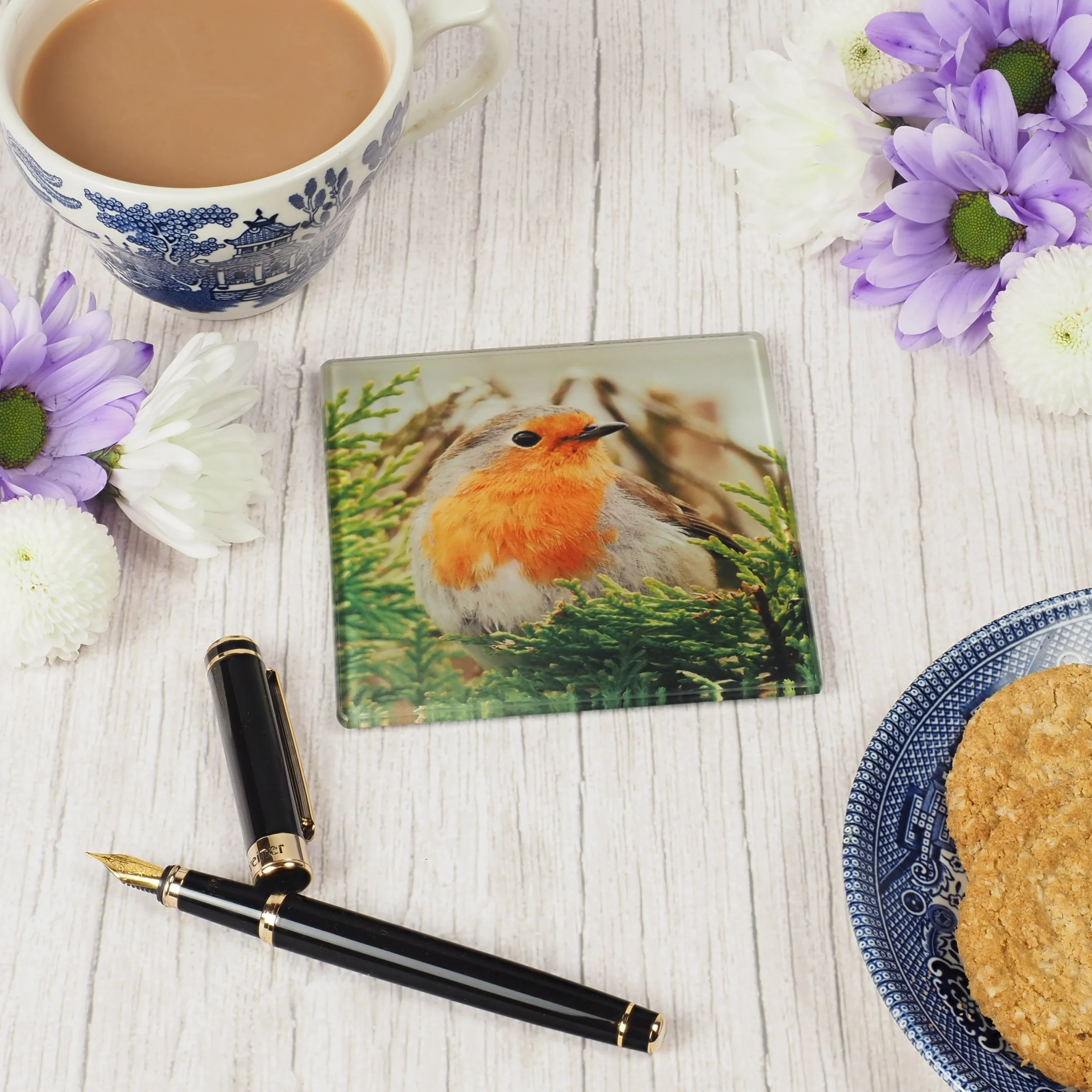 Robin - Glass Coaster