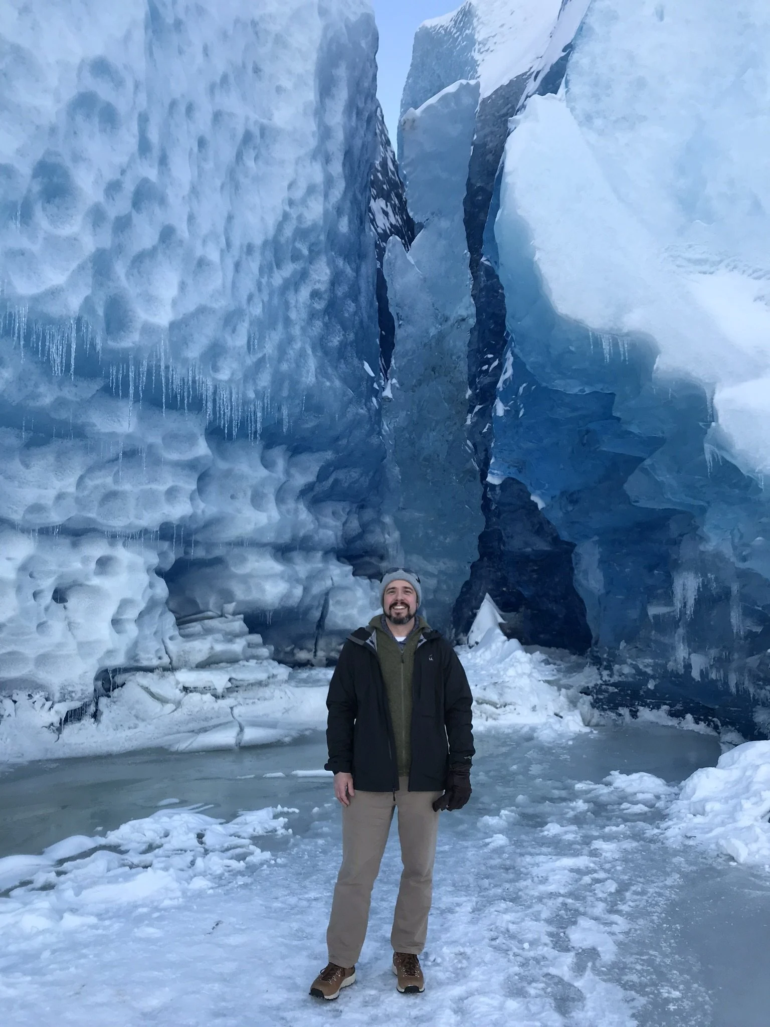 Brad at the Mendenhall Glacier