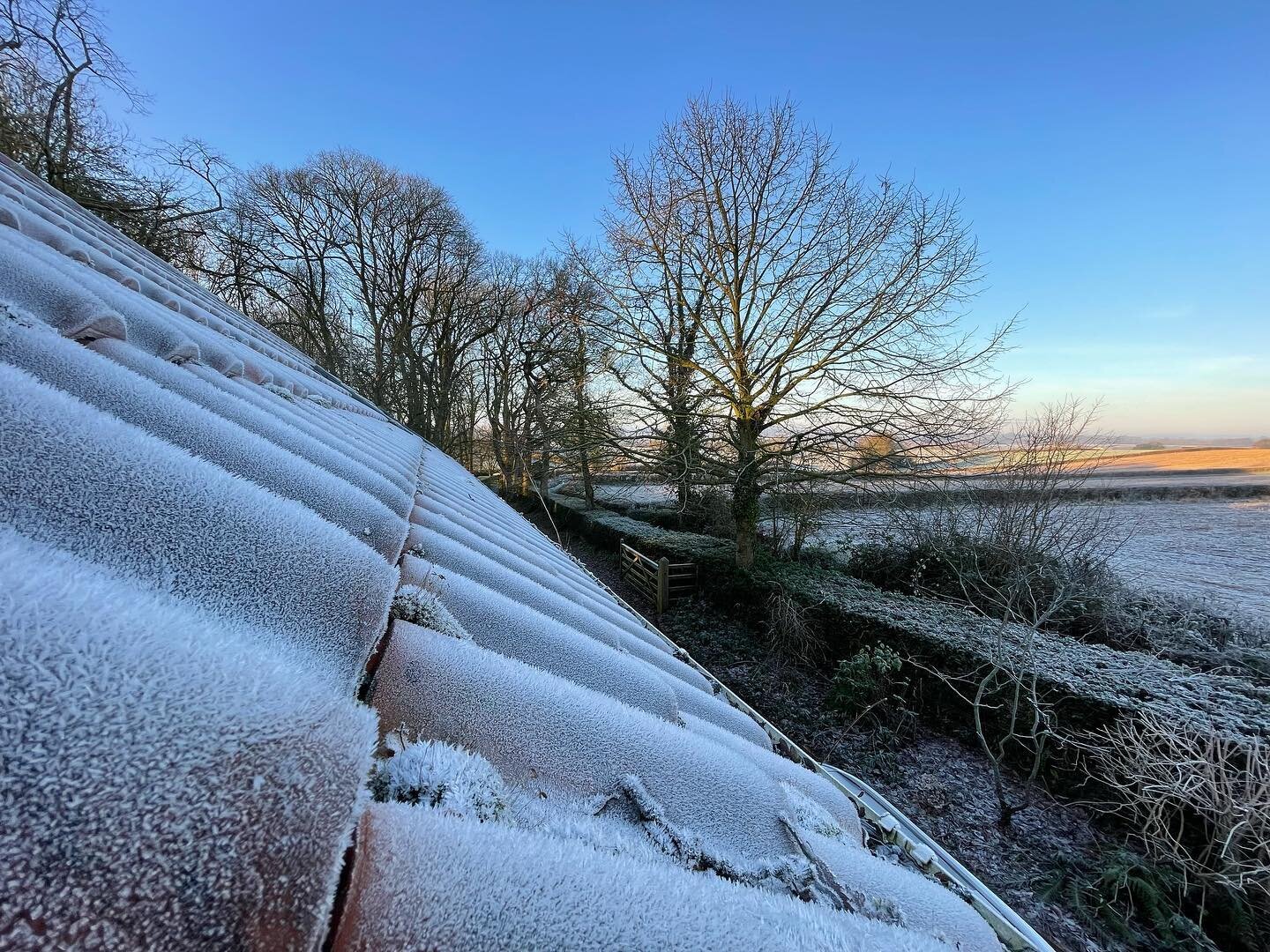 A very frosty morning in East Devon ❄️
#frost #frosty #Devon #morning