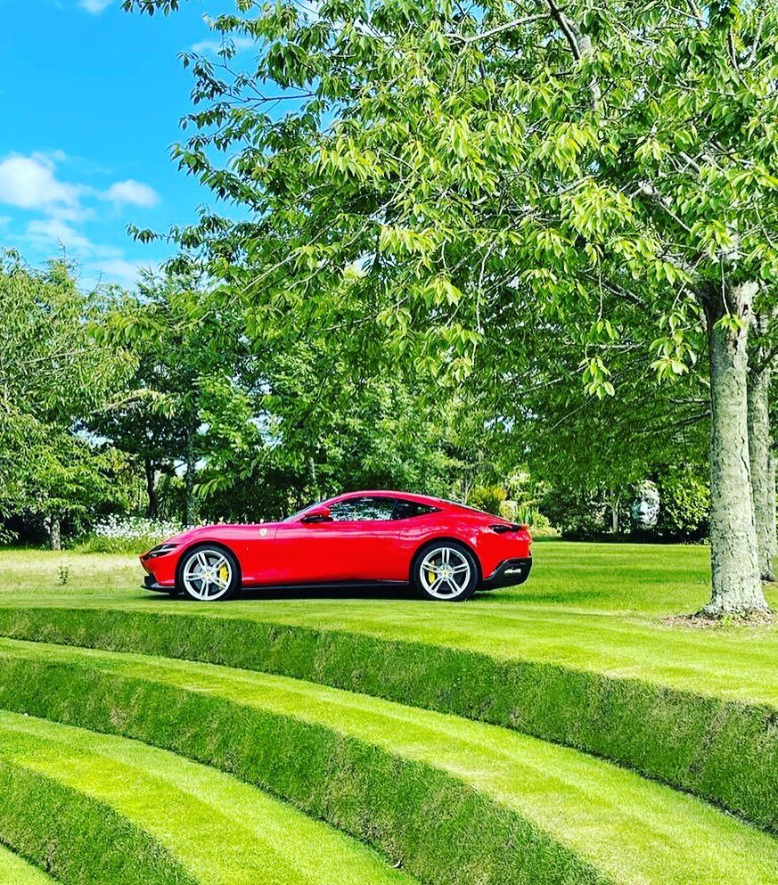 This stunning Ferrari Roma in pride of place at an art exhibition a few weeks ago. We made sure she stayed looking on point all weekend for our client. Thank you for allowing us to share this amazing image. #ferrari #roma #detailing #mobiledetailing 