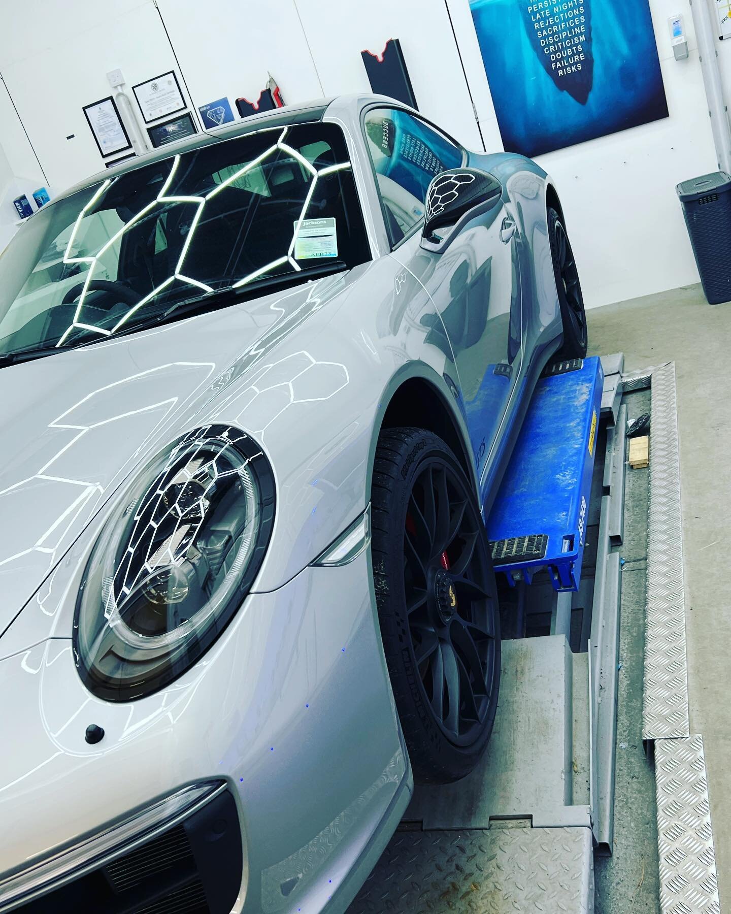 Beautiful 911 Carrera GTS in for re-coating after nearly 4 years on the old 3 year coating 👌🏻 #detailing #gyeoncertifieddetailer #ceramiccoating #recoat #porsche #911gts