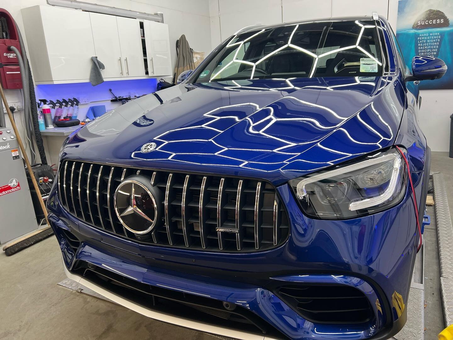 AMG - &lsquo;Blue Thunder&rsquo; - we put this insane spec GLC 63S 4matic + through the full decontamination, paint correction, and ceramic protection package. The spec on this car is amazing! It like absolutely amazing now wearing @gyeon_official in