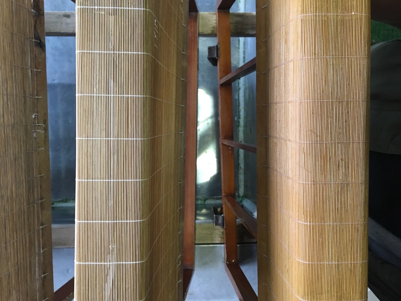 Bamboo screen used in papermaking