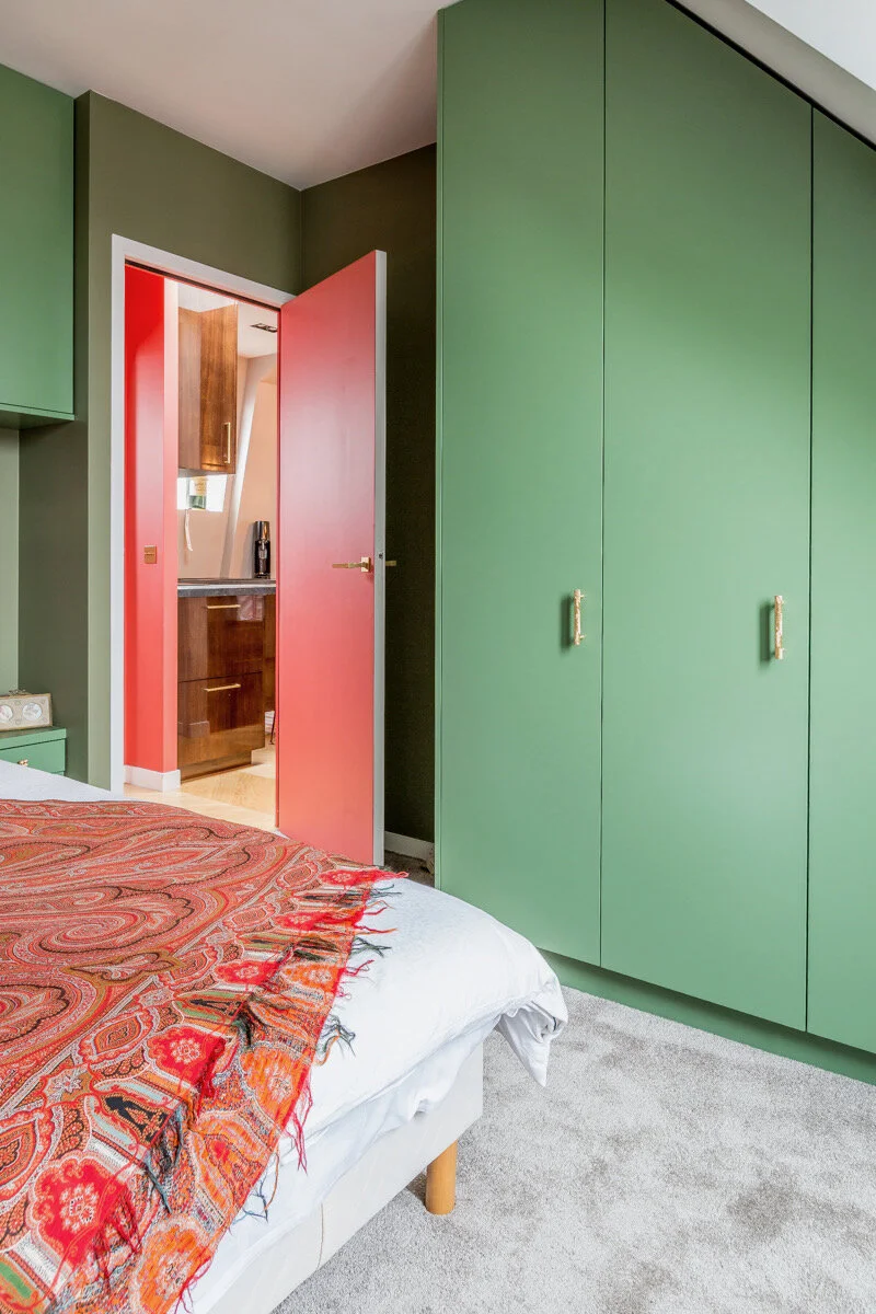 After - Custom made cabinets everywhere, like the inside of a ship! 