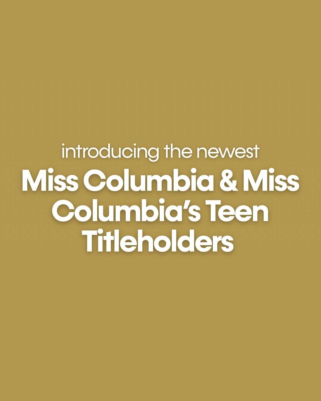 CONGRATULATIONS to our latest titleholders who were crowned at the Miss Columbia Pageant! 👑👑👑👑👑👑

Miss Columbia&rsquo;s Teen, Zoey Hawkins
Miss Boone County&rsquo;s Teen, Emerson Cohen
Miss College Town&rsquo;s Teen, Ivy Lynn Parsons

Miss Colu
