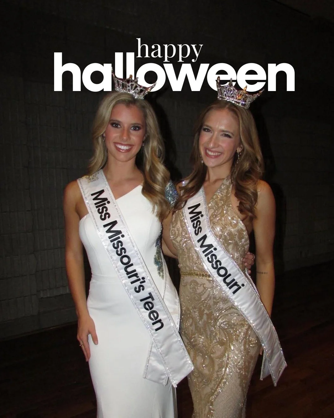 happy halloween from our queens! 🎃👻👑✨

wishing all of you a safe and fun halloween!

if you want to dress up as a queen all year long, make sure you check out the local competition schedule at www.missmissouri.org! 👑

#halloween #spookyseason #qu
