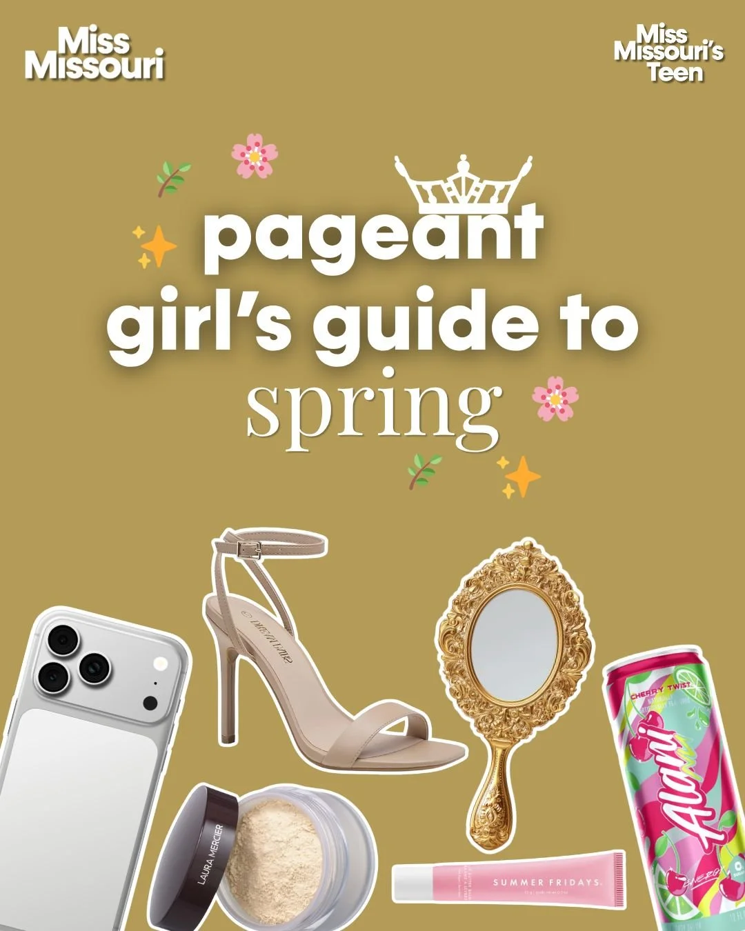 ✨👑 the pageant girl's guide to spring is HERE &mdash; and we're not just talking aesthetics. We're in full preparation mode as we gear up for Miss Missouri Week next month, and our delegates are doing the work. 

swipe through for everything a pagea
