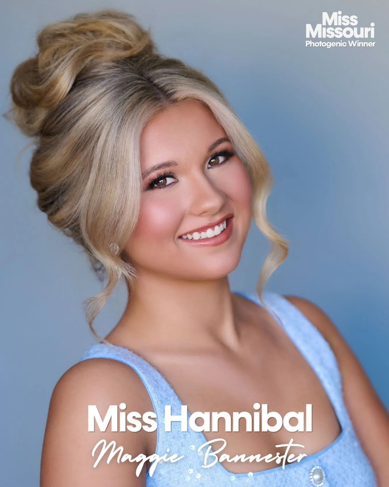 Our 2026 Miss Missouri Photogenic Winner is Maggie Bannester, Miss Hannibal! 📸