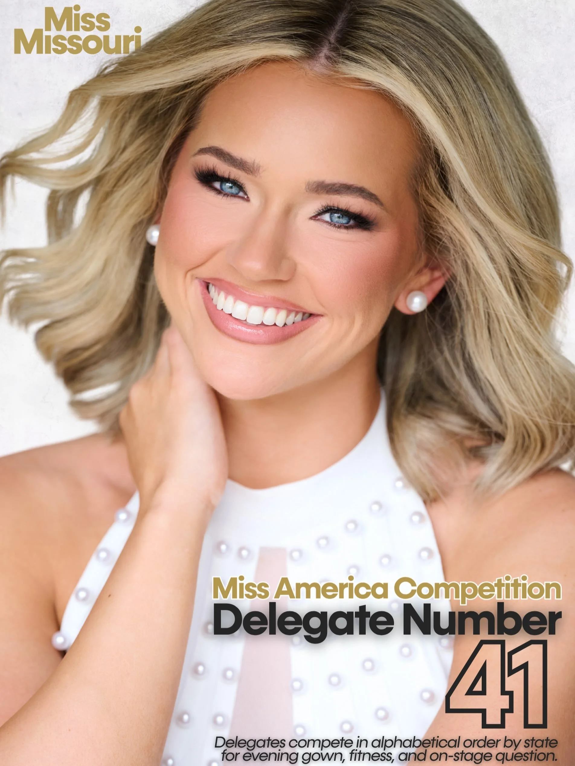 We are thrilled to share that Tabitha will representing Missouri as delegate #41 at Miss America 2026! 🤍🇺🇸👑

📸 by @devinestudios