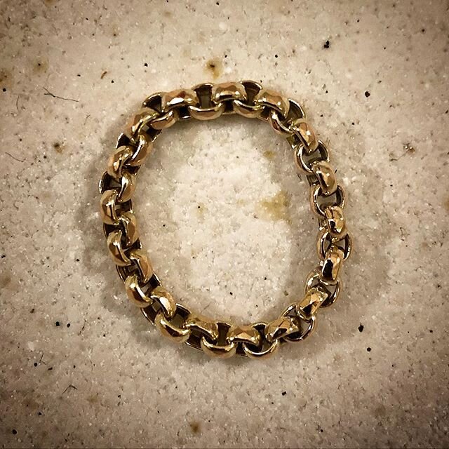 This is a ring made from antique chains by the very talented and very generous @luciahall.jewellery. So sweetly donated, thank you Lucia. Justine..... but a lottery ticket because today is clearly your lucky day x