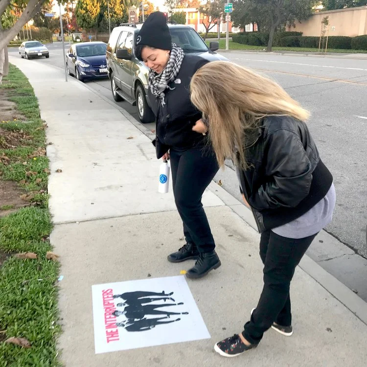 THE INTERRUPTERS SIDEWALK DECALS AT THE FORUM