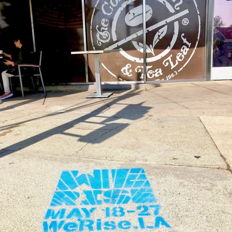 PROMOTING "WE RISE" IN LOS ANGELES WITH SIDEWALK MEDIA