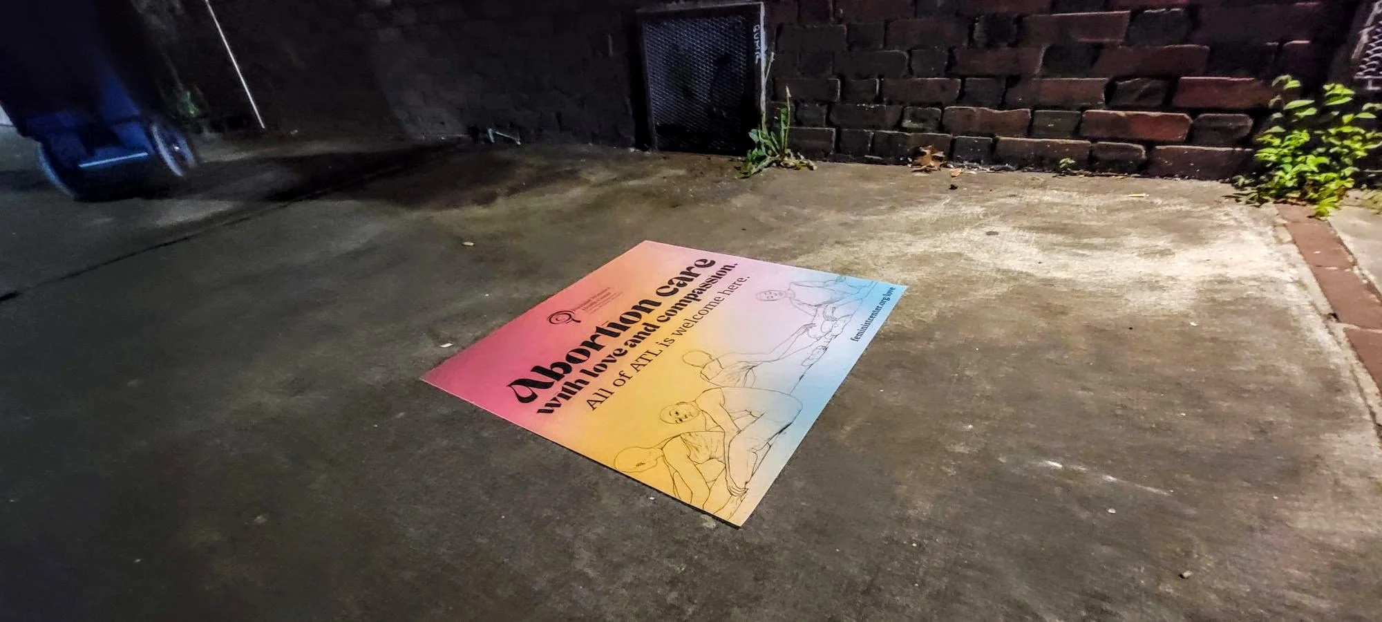 REPRODUCTIVE RIGHTS SIDEWALK DECALS PROMOTION