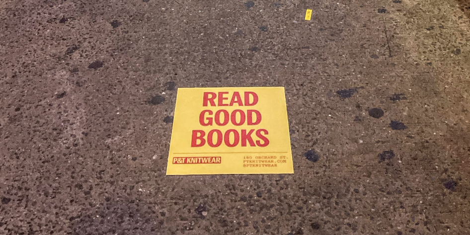 P&amp;T Knitwear promotes their bookshop &amp; podcast studios