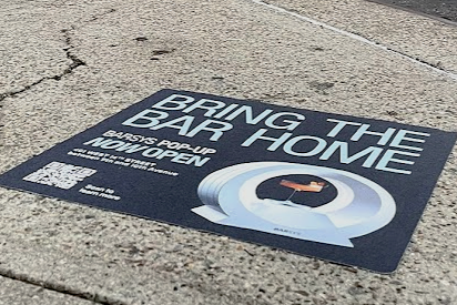 Sidewalk Promotions for Barsys Holiday Pop Up Shop