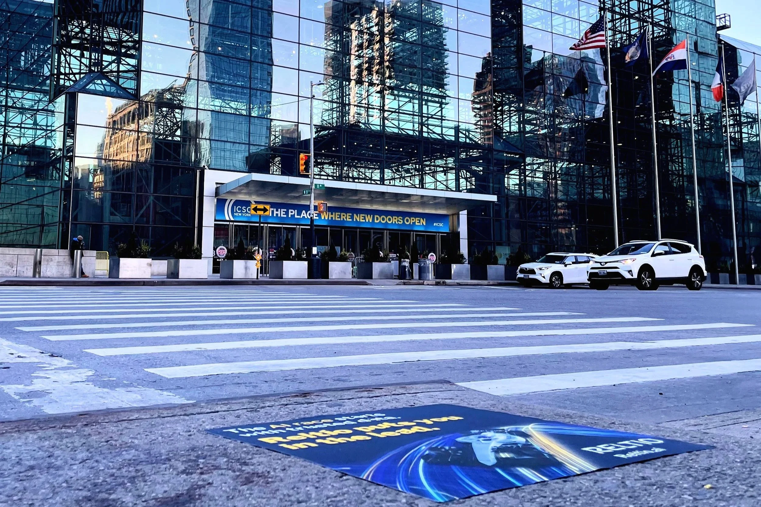 Reltio AI Sidewalk Decals Touch the Ground in NYC &amp; SF