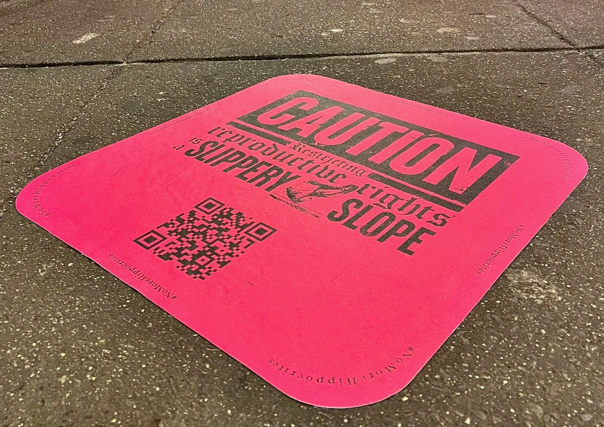 Hippocrites Sidewalk Decal Campaign Brings Awareness to Short Film on Reproductive Health Rights