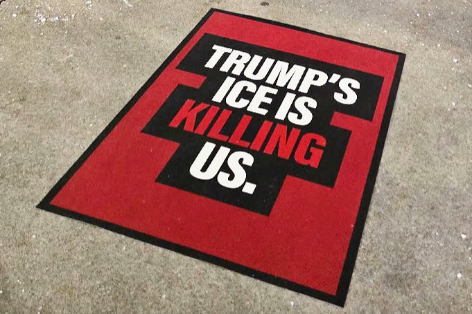 Nationwide Anti-ICE Sidewalk Decal Campaign