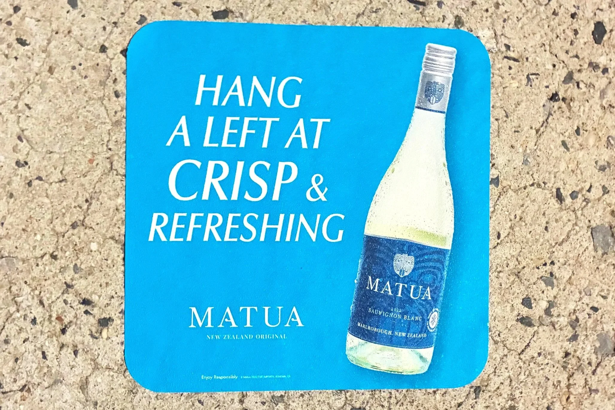 Sidewalk Decals Advertise Sauvignon blanc by Matua Wine
