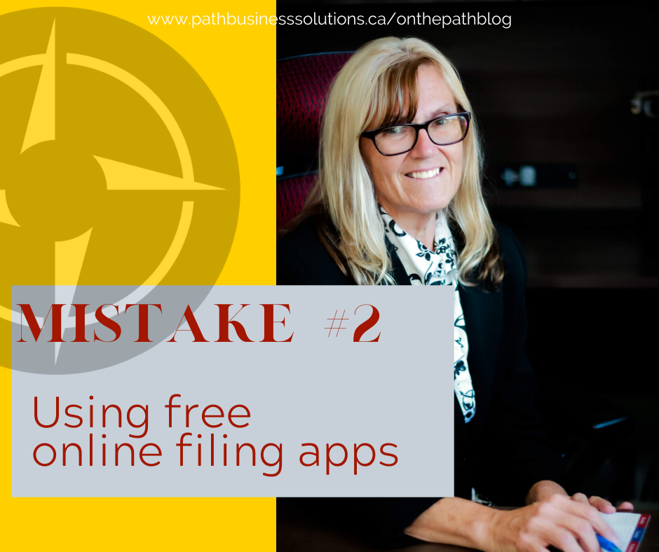Mistake# 2 Using Free Online Filing Apps