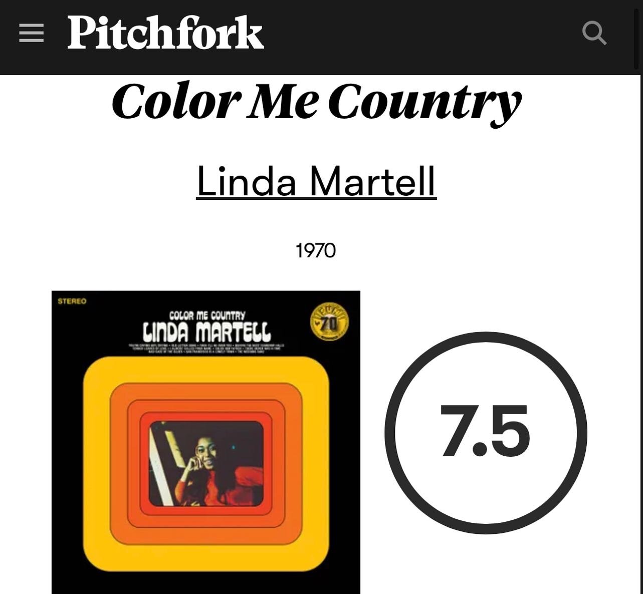 from @pitchfork on #LindaMartell &ldquo;Today we revisit a groundbreaking 1970 album, a lovely but tragic record led by a pioneering force in country music. .. a Black woman&rsquo;s voice storming through an industry she wasn&rsquo;t supposed to be p