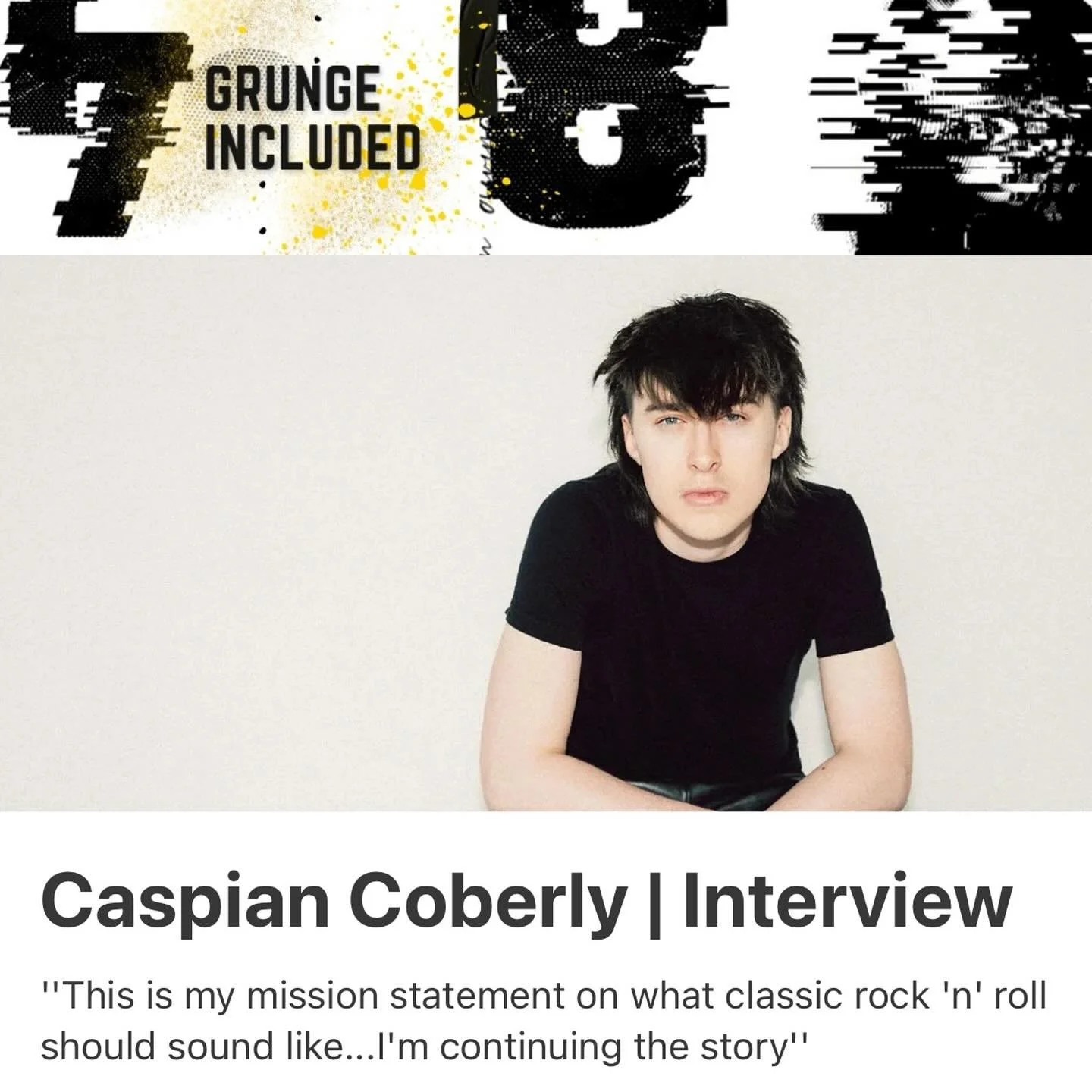 Caspian Coberly is keeping rock music alive and showcasing why Seattle is one of the best cities for rock &lsquo;n&rsquo; roll. If you think there are no new rock artists creating authentic rock music, or you have no luck finding them - you need to l