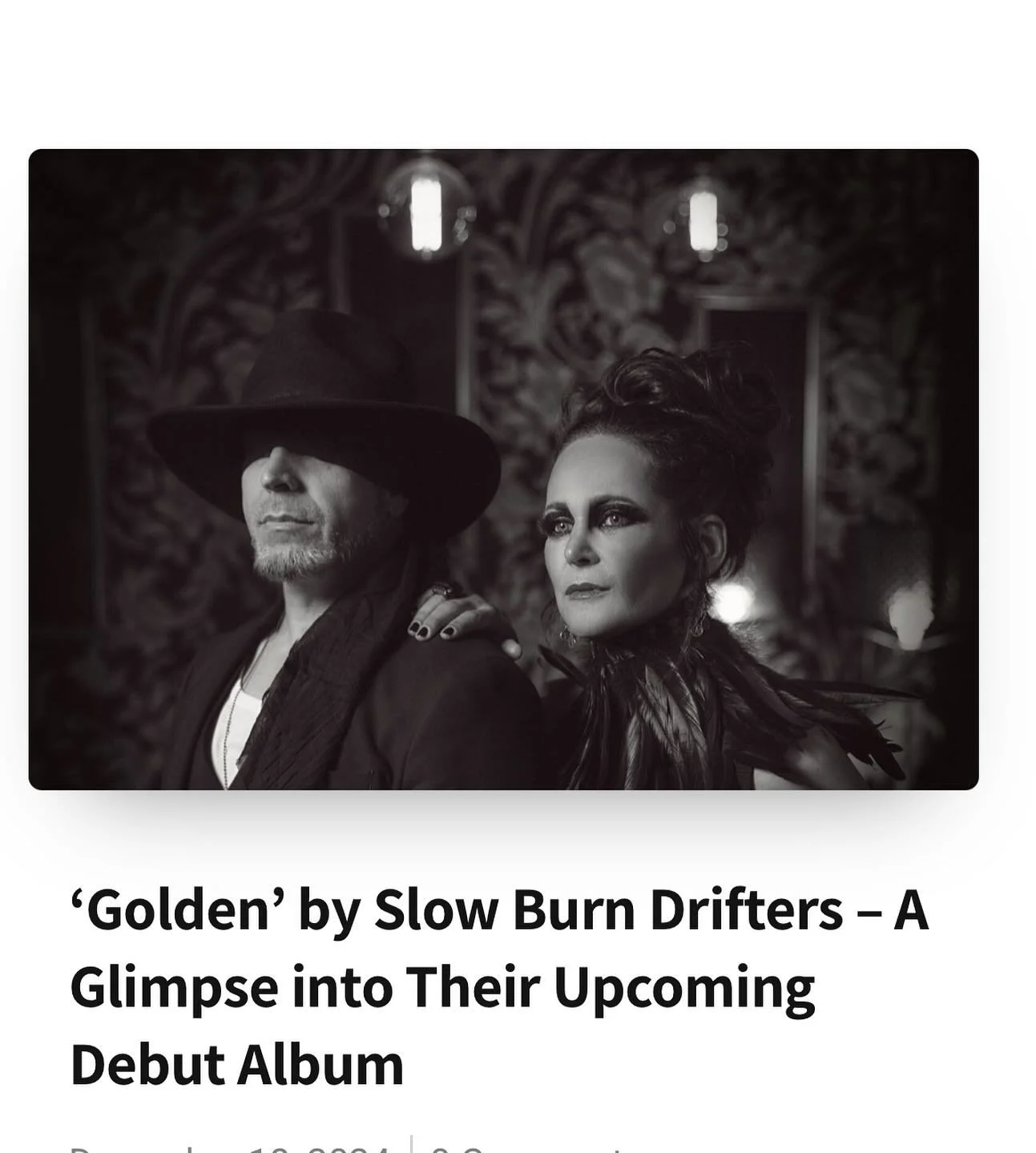 New Music : &ldquo;Slow Burn Drifters unveil Golden, the spellbinding title track from their forthcoming debut album. Frontman Ray Vale calls the band&rsquo;s name &ldquo;a reflection of what someone&rsquo;s about to hear&rdquo;&mdash;and this track 