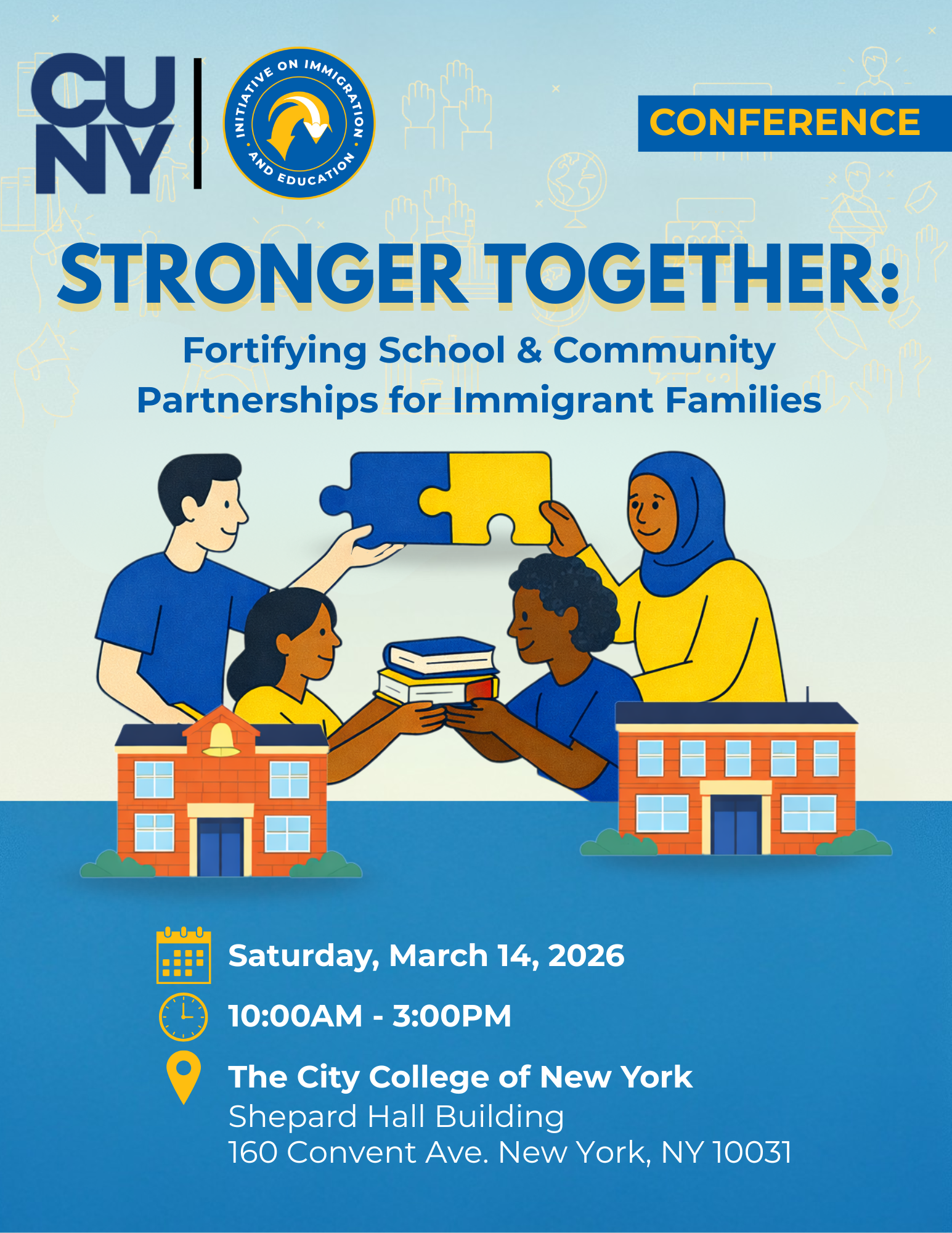 CONFERENCE | Stronger Together:&nbsp;Fortifying School &amp; Community Partnerships for Immigrant Families 