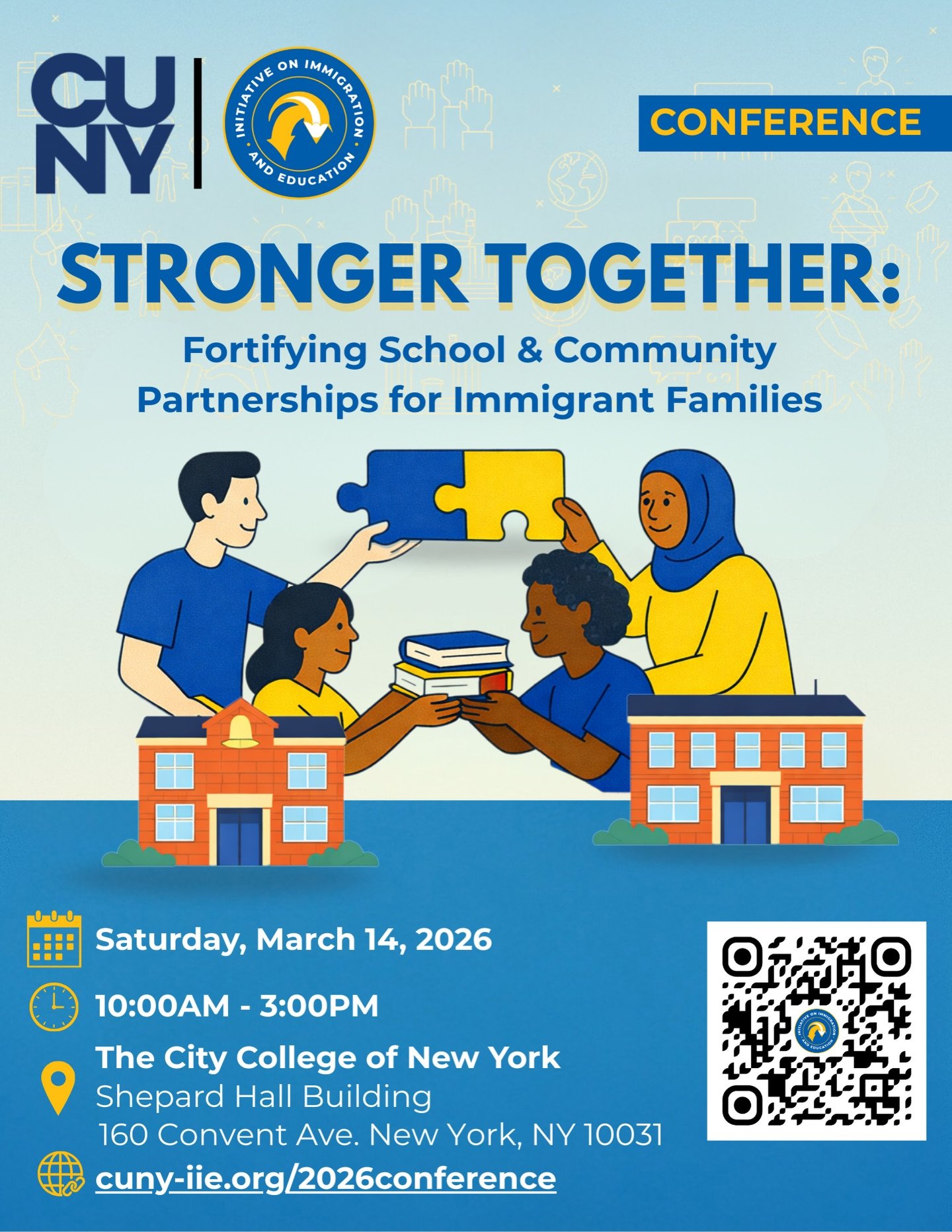 ✨ YOU&rsquo;RE INVITED! ✨

REGISTRATION IS NOW OPEN - Join us for an inspiring day of connection, collaboration, and action at our 2026 conference focused on strengthening school and community partnerships for immigrant students and families.

Educat
