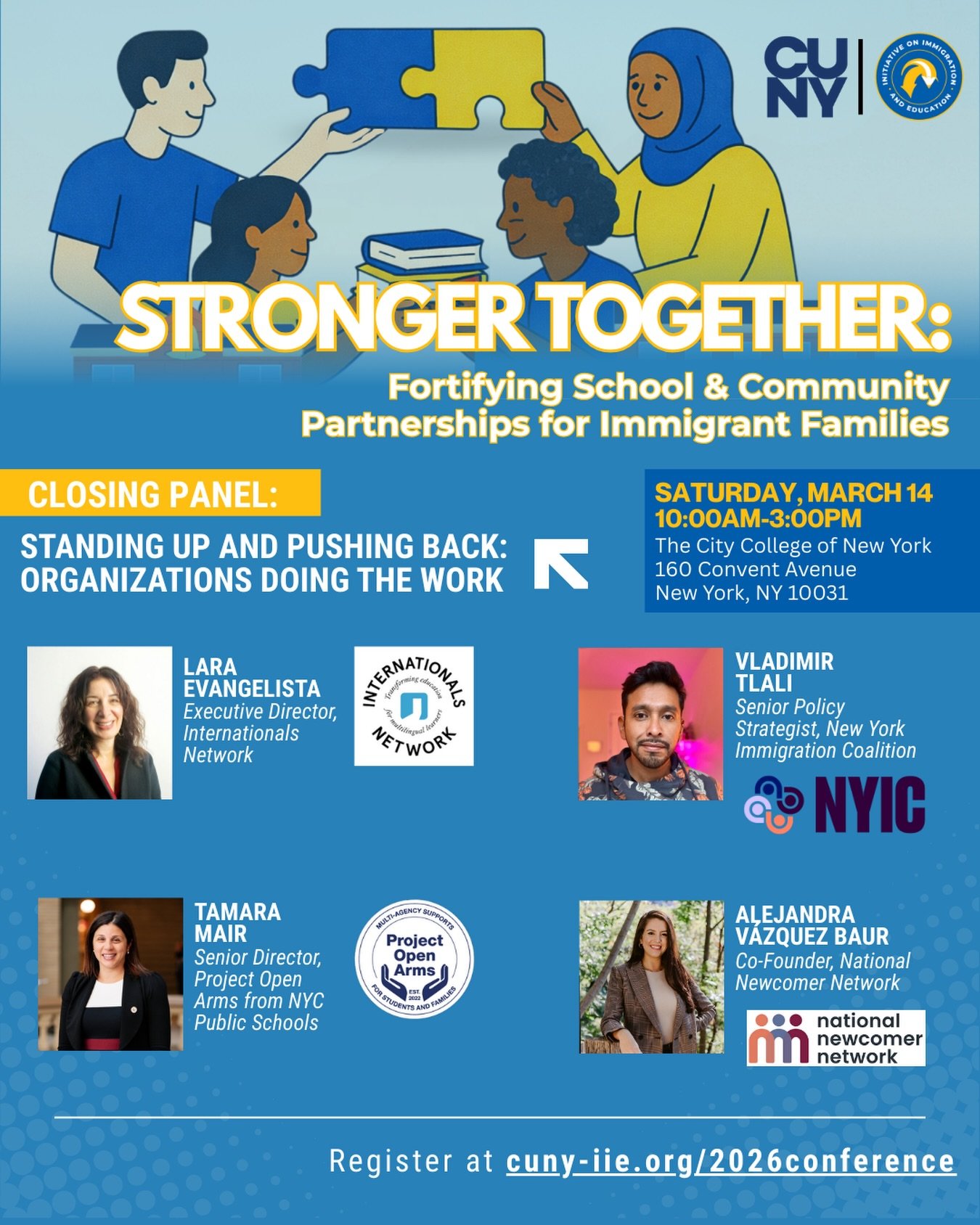 🎤 Closing Panel Spotlight: Standing Up and Pushing Back
We&rsquo;re excited to share the speaker line-up for the closing panel of our Stronger Together Conference. This panel will bring together leaders who are challenging anti-immigrant policies an