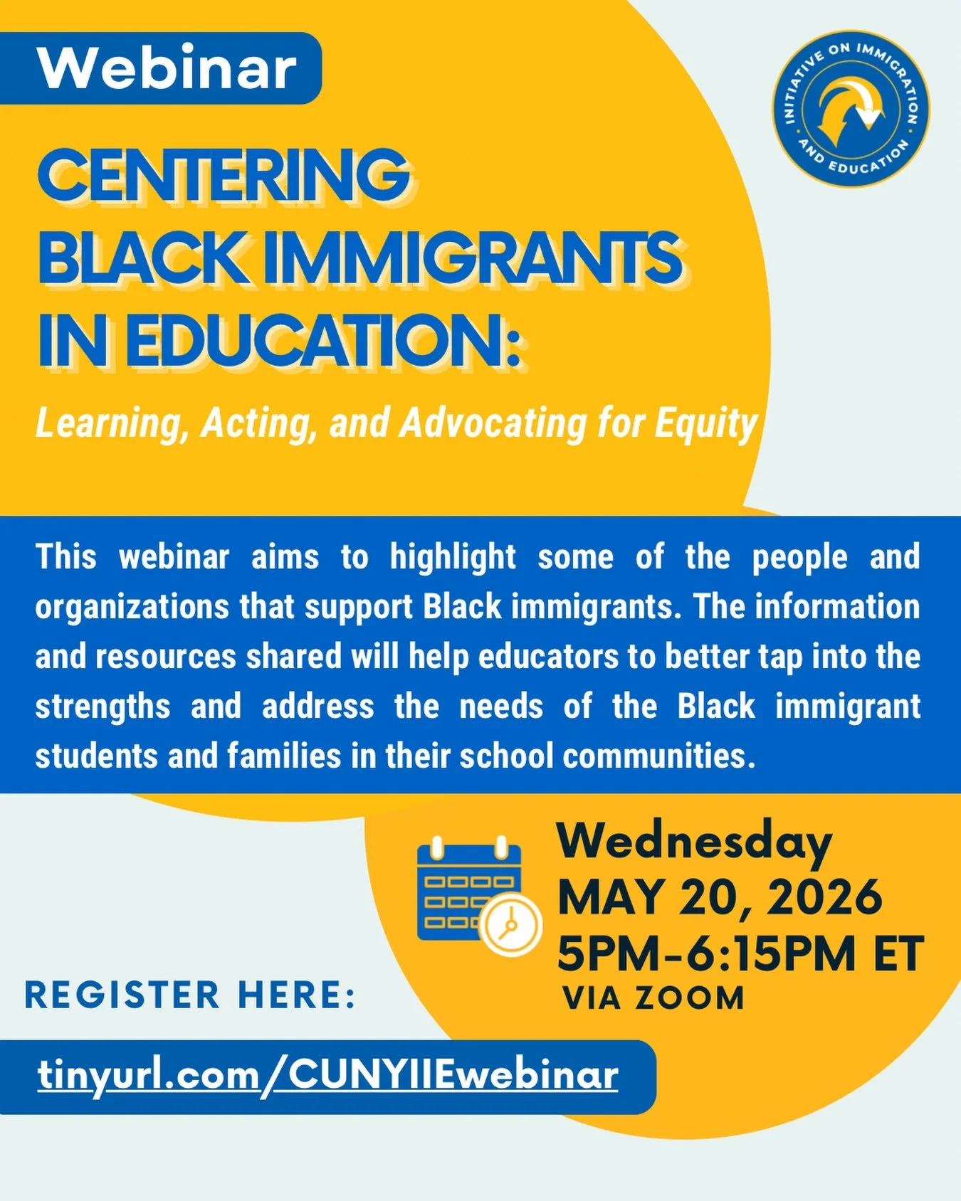 Join us for a powerful conversation on supporting Black immigrant students and families, uplifting community voices, and turning learning into action.

Although Black immigrants make up the smallest percentage of immigrants in the United States, they