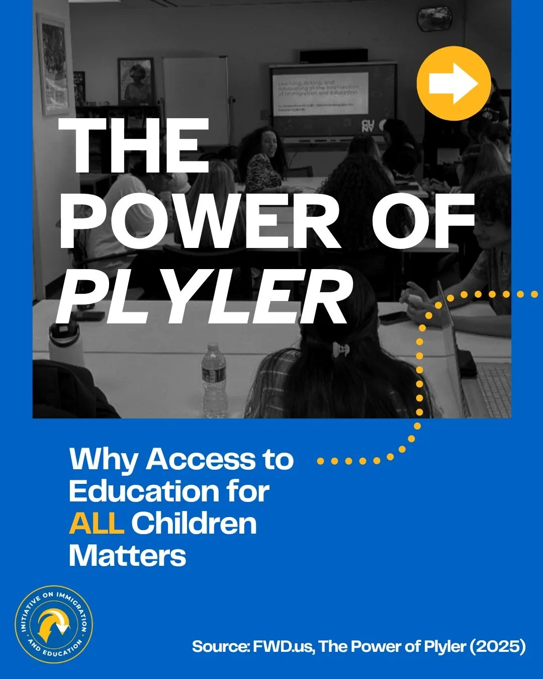 📚Every child deserves the right to learn &mdash; no exceptions.
Plyler v. Doe ensures that all children can access public education. The data is clear: when students are included, our communities, economy, and future are stronger. We continue to urg