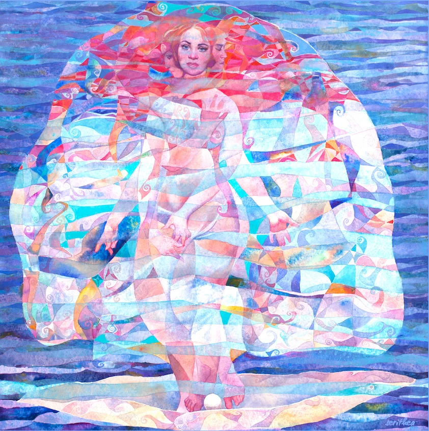 Sea Sister Large Wrap