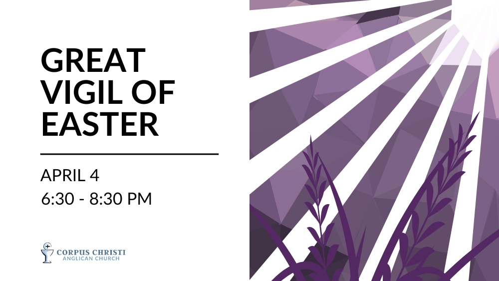 Holy Week Easter Vigil Great Vigil Holy Saturday