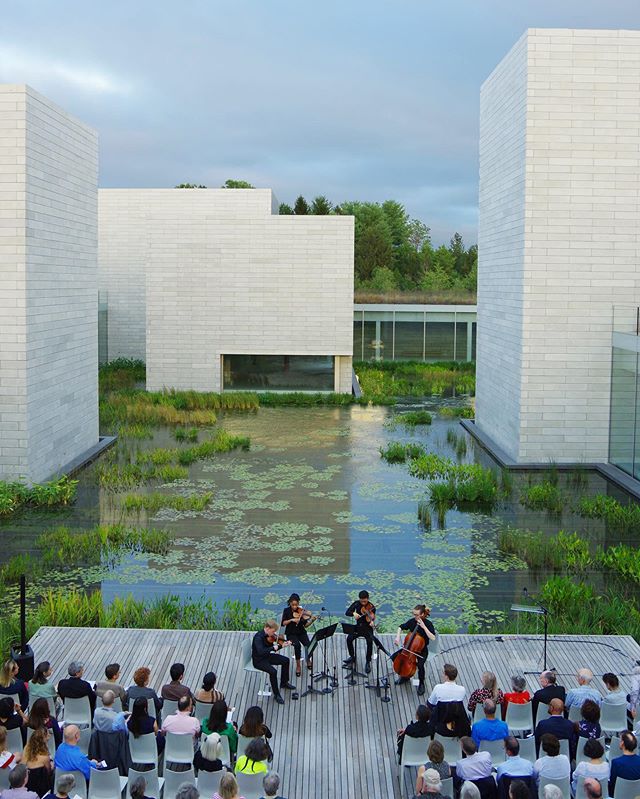 Oct 3-6: In-residence with @abeoquartet at the @glenstonemuseum. Huge thanks to the amazing Glenstone team for hosting us and for sharing our vision to make music in this beautiful space. We can&rsquo;t wait to come back!