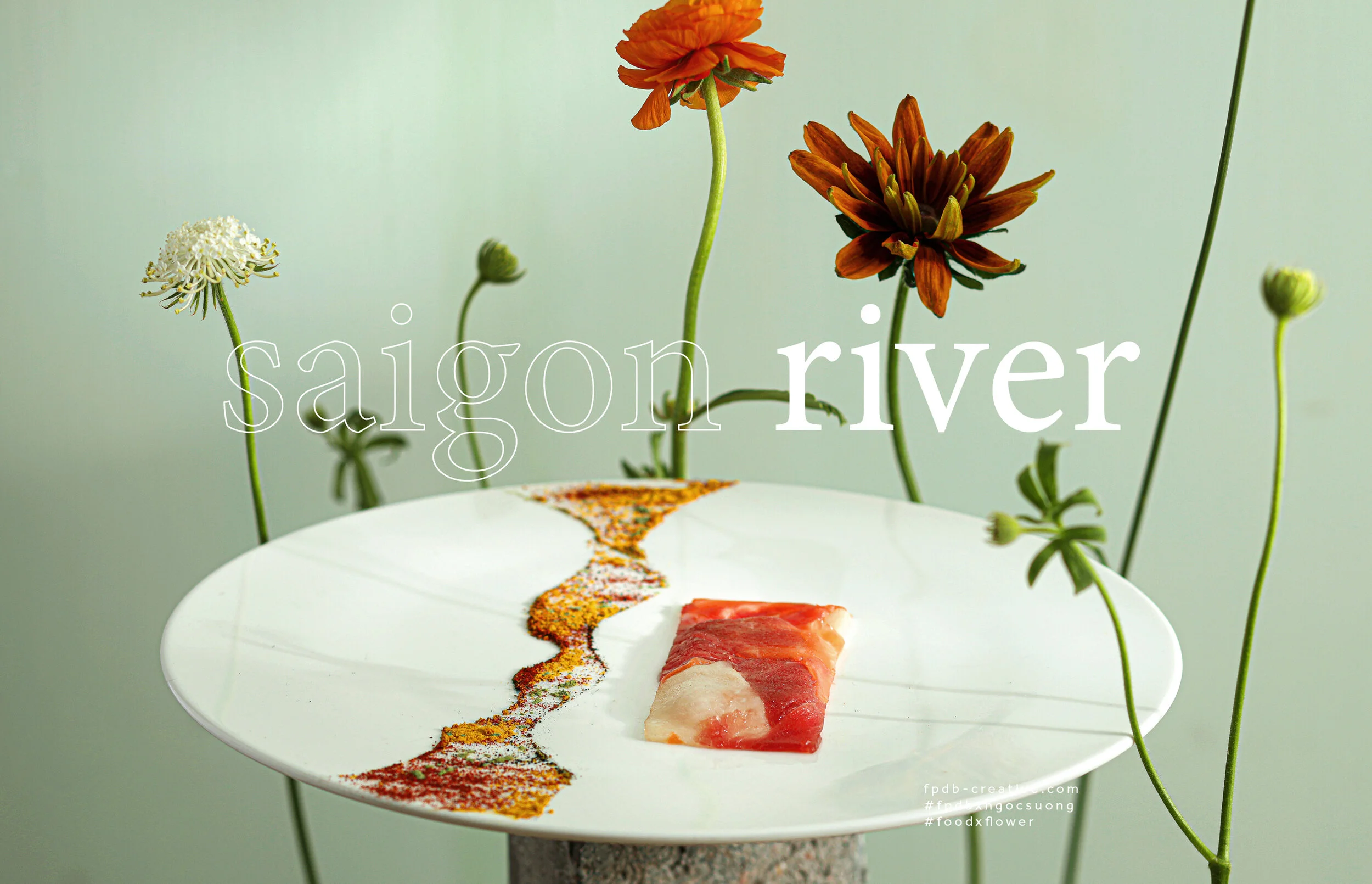 Grown by nature: food, flower &amp; stone