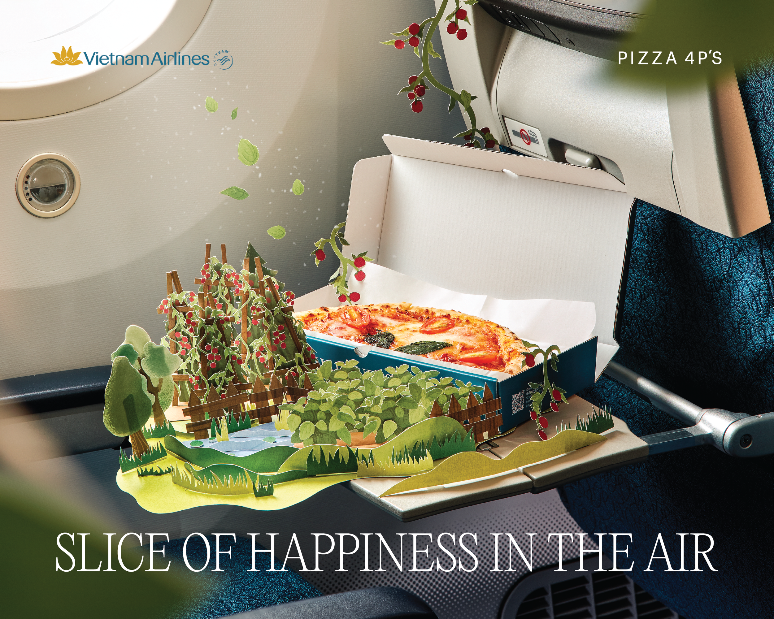 VIETNAM AIRLINES x PIZZA 4P’S | CREATIVE CAMPAIGN