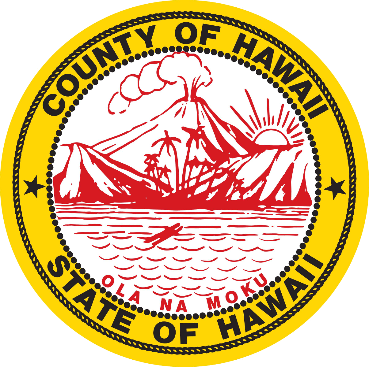 County of Hawaii Hawaii Logo