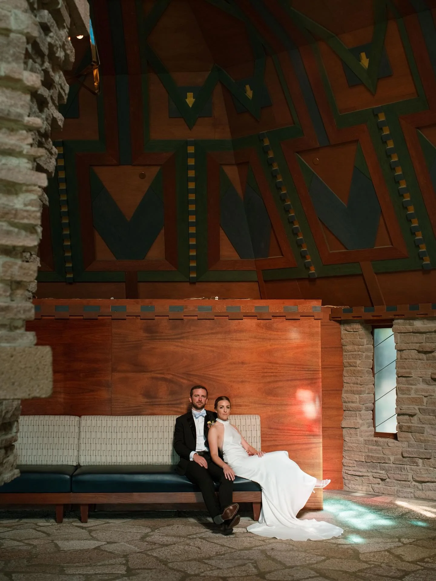 The massive pines and a clubhouse designed by Frank Lloyd Wright served as a beautiful backdrop for this wonderful reception in Tahoe.