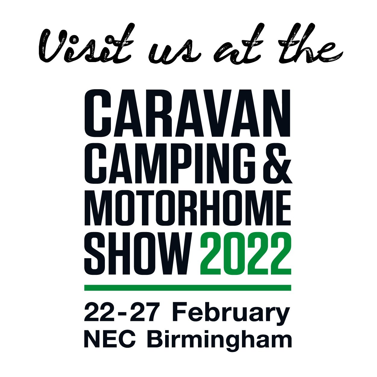 Visit us at the Caravan, Camping & Motorhome Show