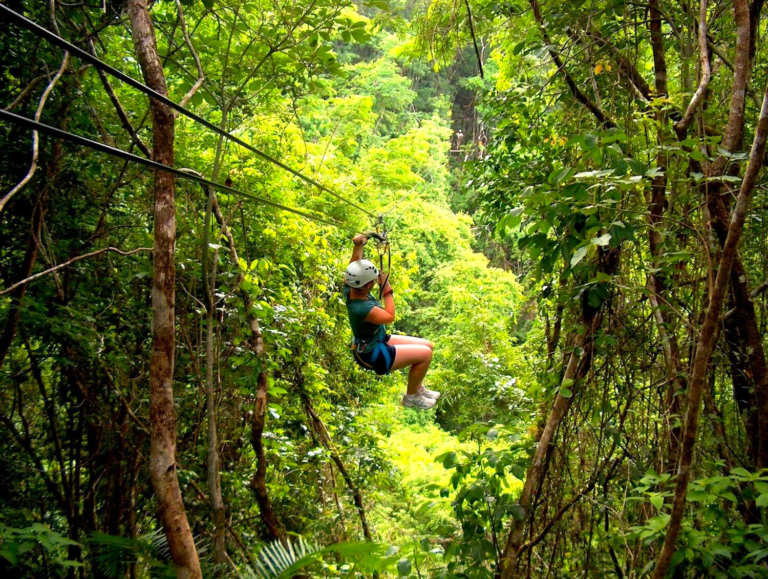 Ziplining in Belize
