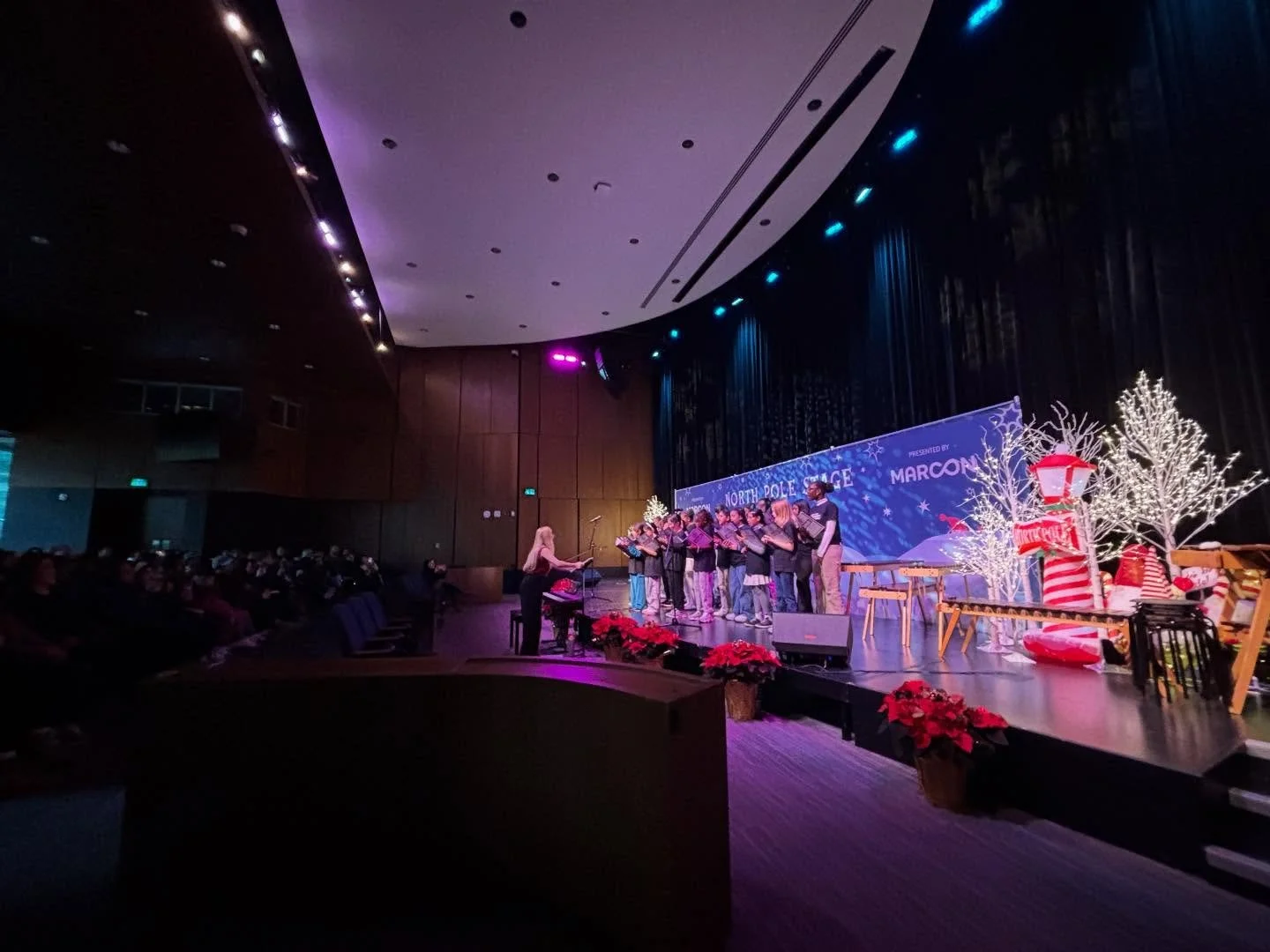 Our first community performance at the Surrey Tree Lighting Festival was a great success! For most of our performers it was their first public performance ever. Their bravery shined through as they shared their gifts with our community. Well done! @l