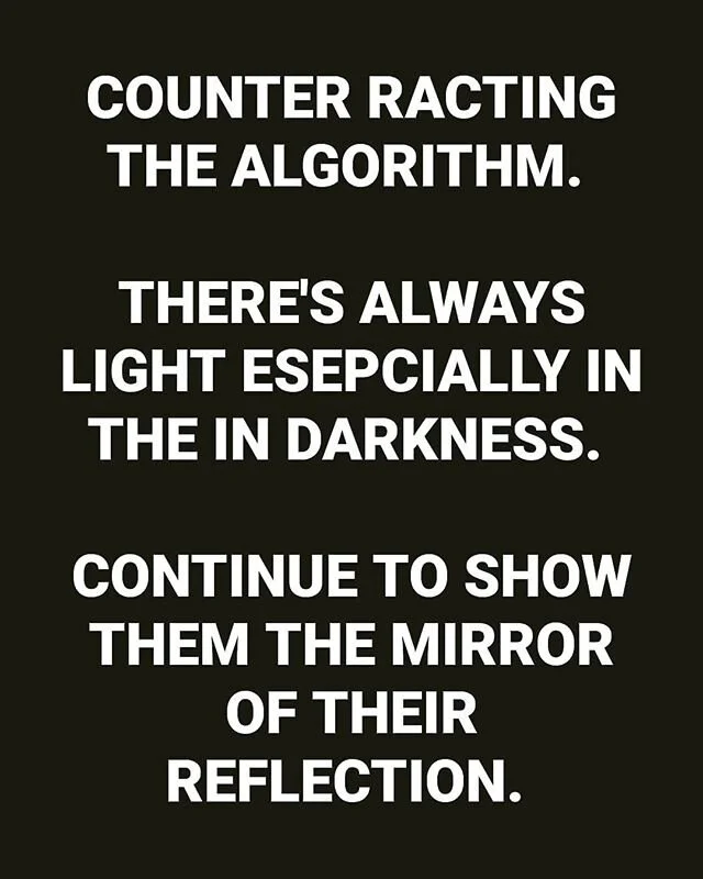 counter racting the algorithm. Especially**
#blackouttuesday 
#blacklivesmatter